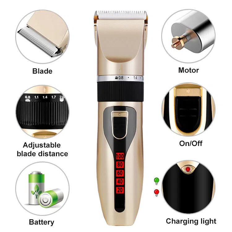 Dog Hair Clipper, Professional USB Rechargeable Clipper, pets 2 Dog Hair Clipper, Professional USB Rechargeable Clipper, pets - Image 2