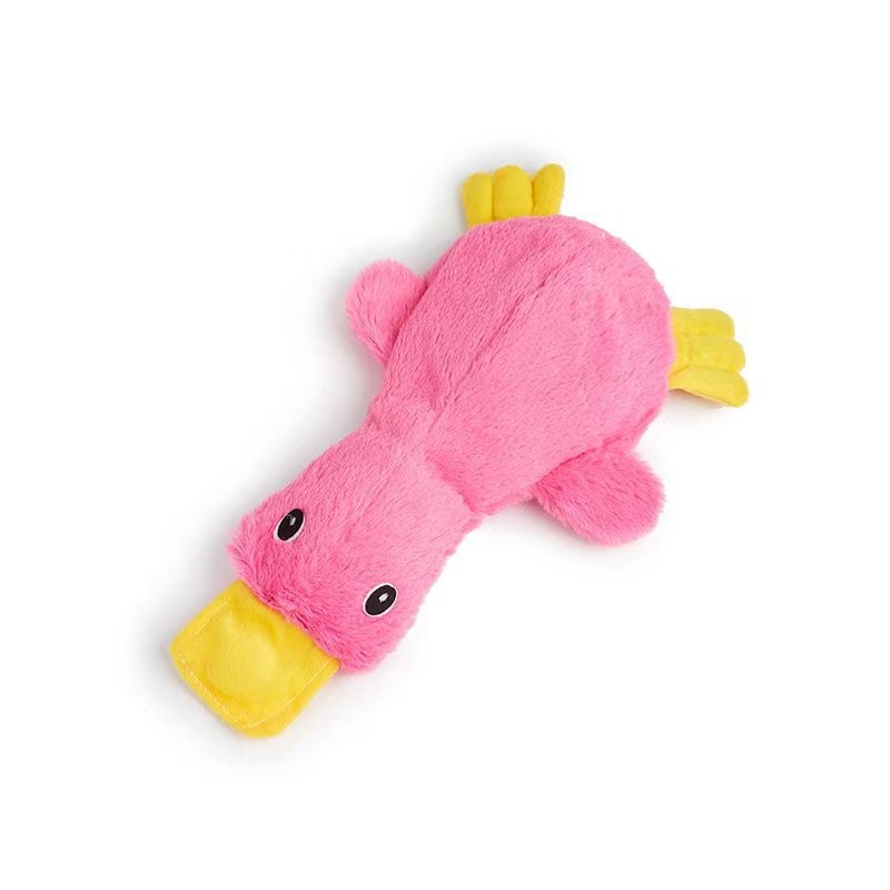 Dog Teether Plush Toy, Yellow Duck, Bite-Resistant, pets 2 Dog Teether Plush Toy, Yellow Duck, Bite-Resistant, pets - Image 2
