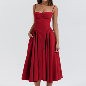 Odette corset midi dress