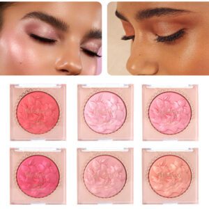 Exclusive Supply of Rose Blush, Pearlescent Fine Glitter Powder, Highlighter, Contouring, Natural Three-Dimensional