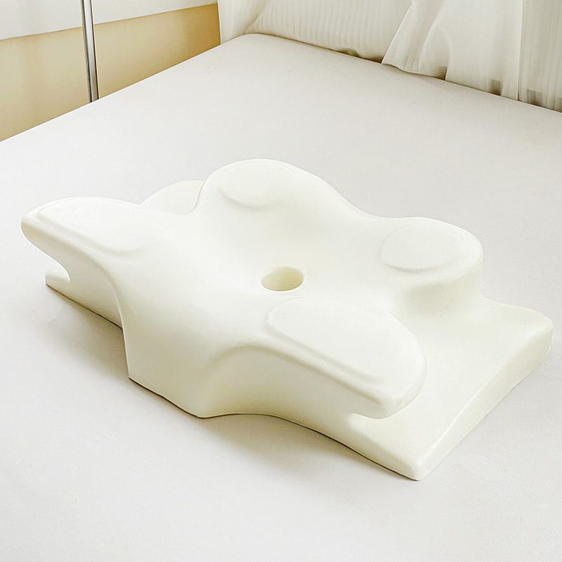 $ 40 | Orthopedic cervical pillow for neck and shoulder pain relief; ergonomic, dual-sided design suitable for back, side, and stomach sleepers. - Image 3