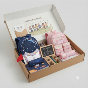 Back-to-School Backpack Set: 2-Piece Galactic & Blossom Collection for Boys and Girls, bundle