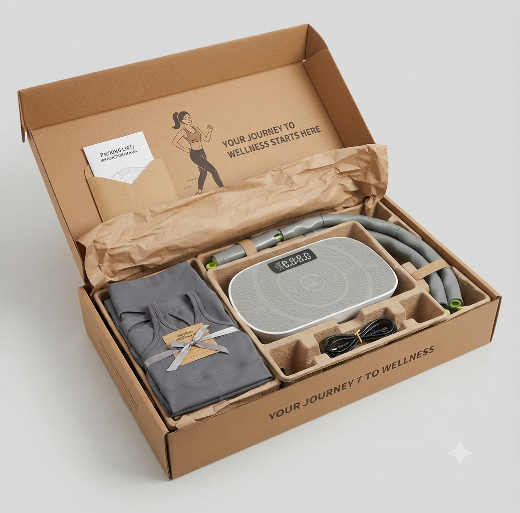 2-in-1 Sports Kit: Vibrating Base and Fitness Hoop with Sportswear, bundle 2 2-in-1 Sports Kit: Vibrating Base and Fitness Hoop with Sportswear, bundle - Image 2