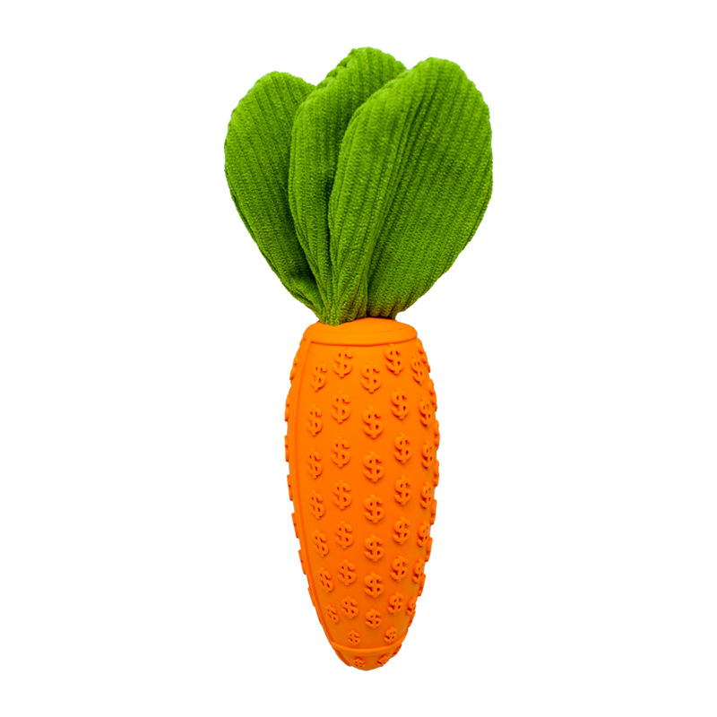 Rubber Carrot, Indestructible Dog Toy, Carrot Pet Toy, Squeaky Dog Toy, for All Breed Sizes, for Teeth Cleaning, Chewing, and Play, pets 1 Rubber Carrot, Indestructible Dog Toy, Carrot Pet Toy, Squeaky Dog Toy, for All Breed Sizes, for Teeth Cleaning, Chewing, and Play, pets