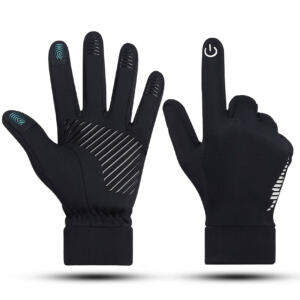 Cycling gloves for outdoor biking, touchscreen running gloves, wear-resistant, non-slip thermal gloves.