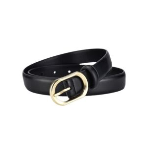 Leather belt - 3 cm wide, fashion women