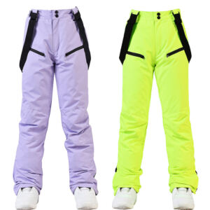 Men's and women's ski pants: windproof, waterproof, and warm; thick, insulated ski pants.