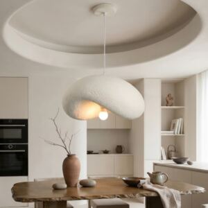 Modern Wabi-Sabi White Pendant Lamp