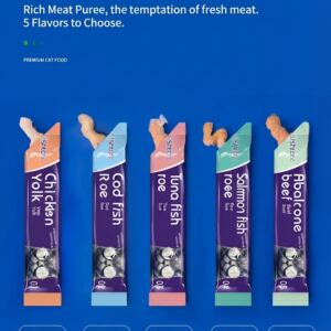 Nutritious Wet Cat Food Pouch – Low-Salt, High-Protein Meat Soup with Strips – Suitable for Cats and Kittens – Easy to Digest for Daily Feeding