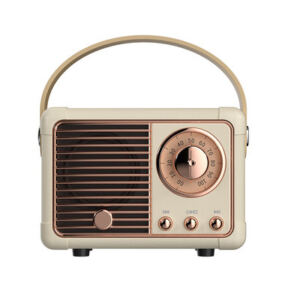HM11 Creative Retro Radio-Style Bluetooth Speaker – Portable, Mobile Phone Compatible, Subwoofer, Nostalgic Design, USB, Mini Audio