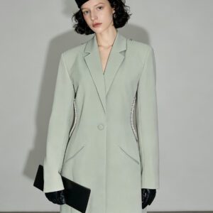 $ 95  | Women's sexy open-back blazer dress, fashion