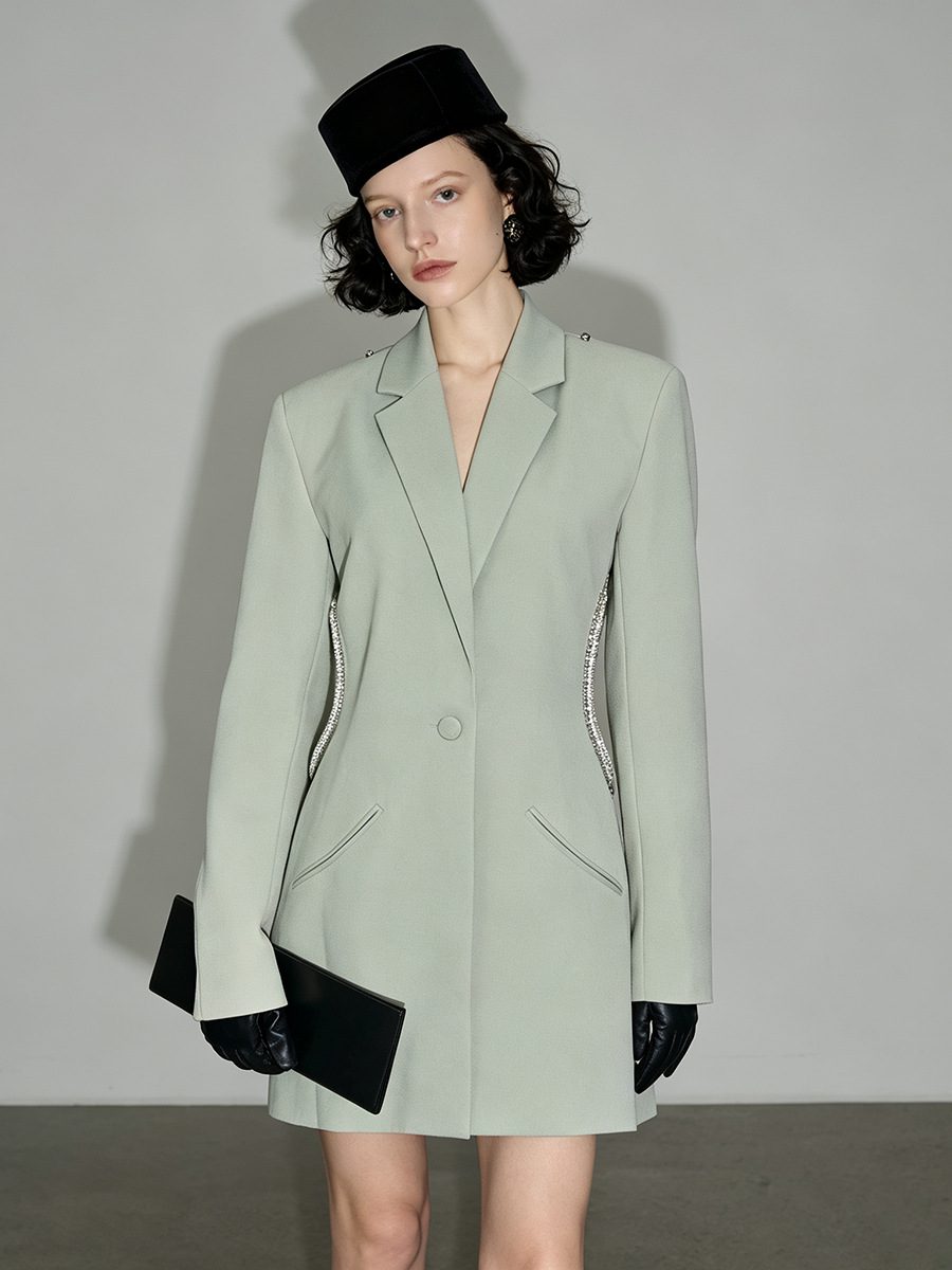 $ 95 | Women's sexy open-back blazer dress, fashion