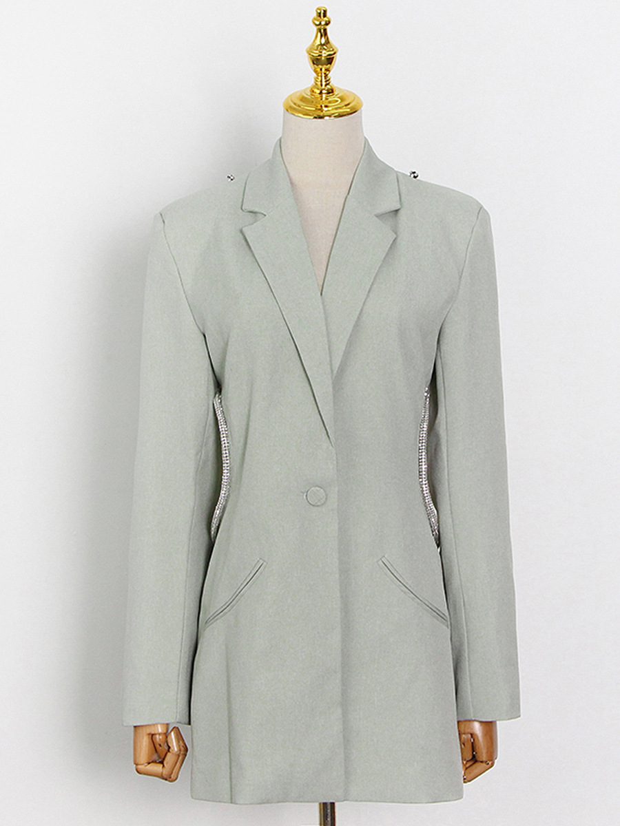 $ 95 | Women's sexy open-back blazer dress, fashion - Image 3