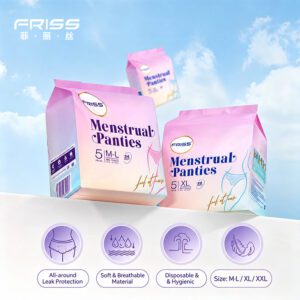 $ 20 | 5pcs High Quality Women's Sanitary Pants Disposable Menstrual Panties Disposable Underwear All Day Or Night Sleeping Protect