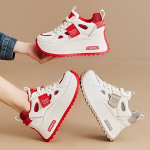 $ 29.99 | Women's Casual Platform Sneakers | Sports Shoes with Hidden Wedge and Chunky Sole